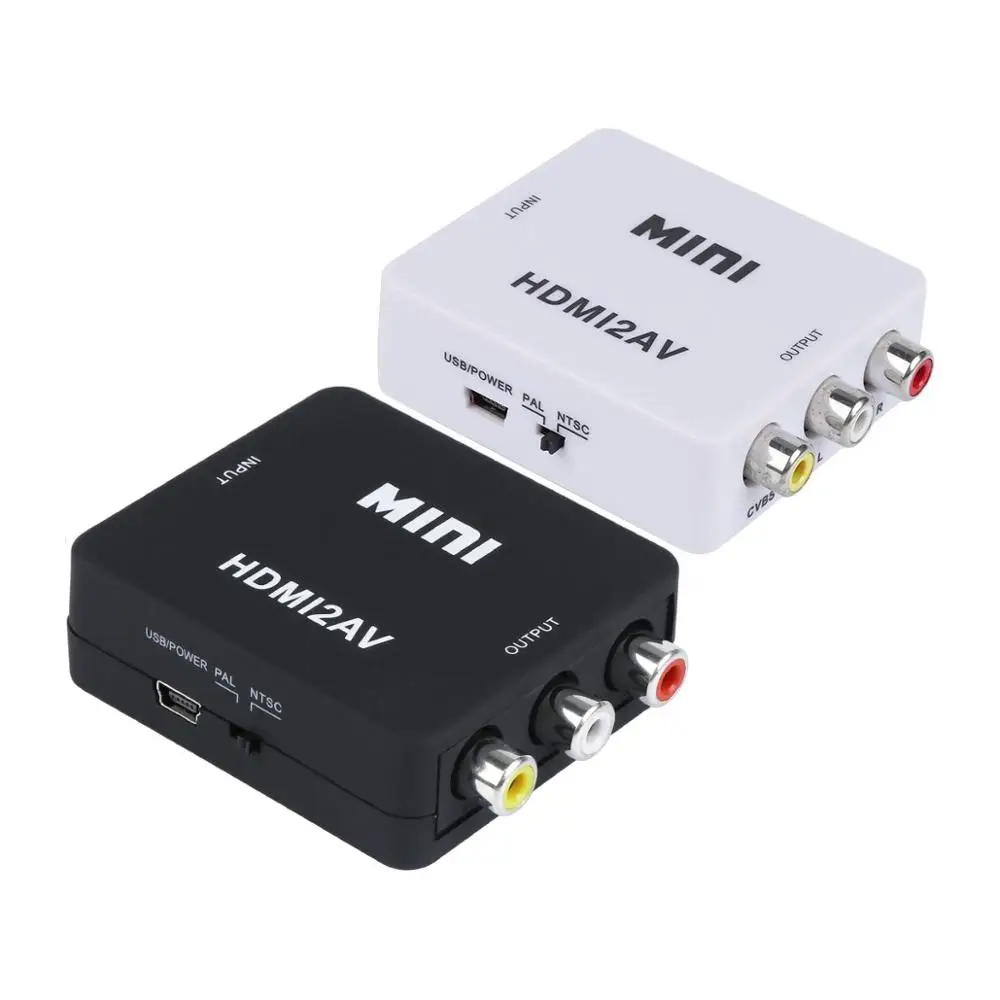 Мини Композитный 1080P HDMI к RCA Аудио Видео AV CVBS адаптер конвертер для HDTV CA|Кабели HDMI| |