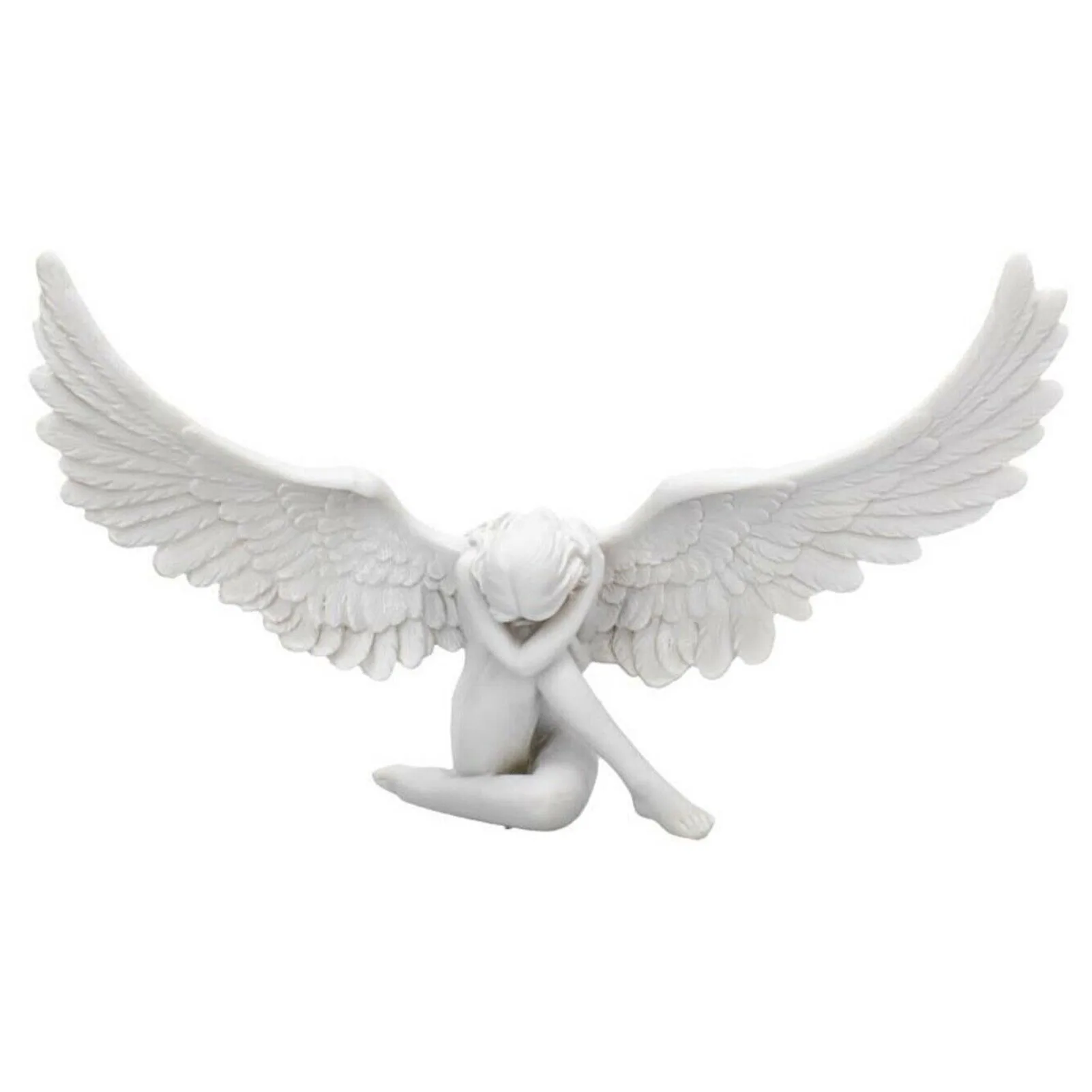 

Sobbing Angel Figurine Resin Statue Ornament Artistic Sculpture Craft Home TV Cabinet Home Office Decoration Accessory Benchmark