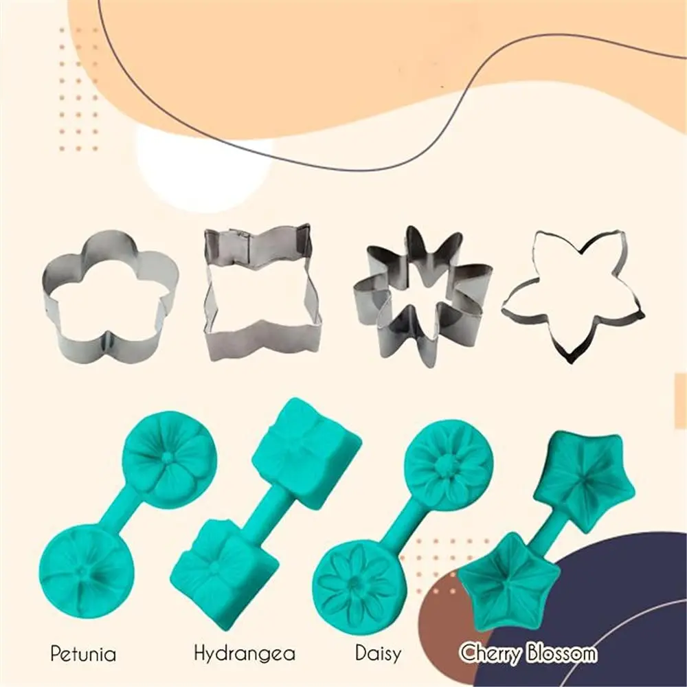 

Форма «цветы», силиконовая форма для украшения торта, яркая Цветочная Форма для украшения торта