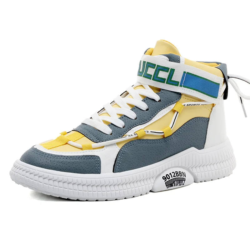 

New autumn men's shoes all build high - top shoes student board shoes recreational ski sports shoes fashion sneakers white shoes
