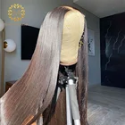 Парик 13x6 на сетке спереди, прямые человеческие волосы, клиновидный парик Боб, парики на сетке спереди из человеческих волос, парики для черных женщин, бразильские натуральные волосы