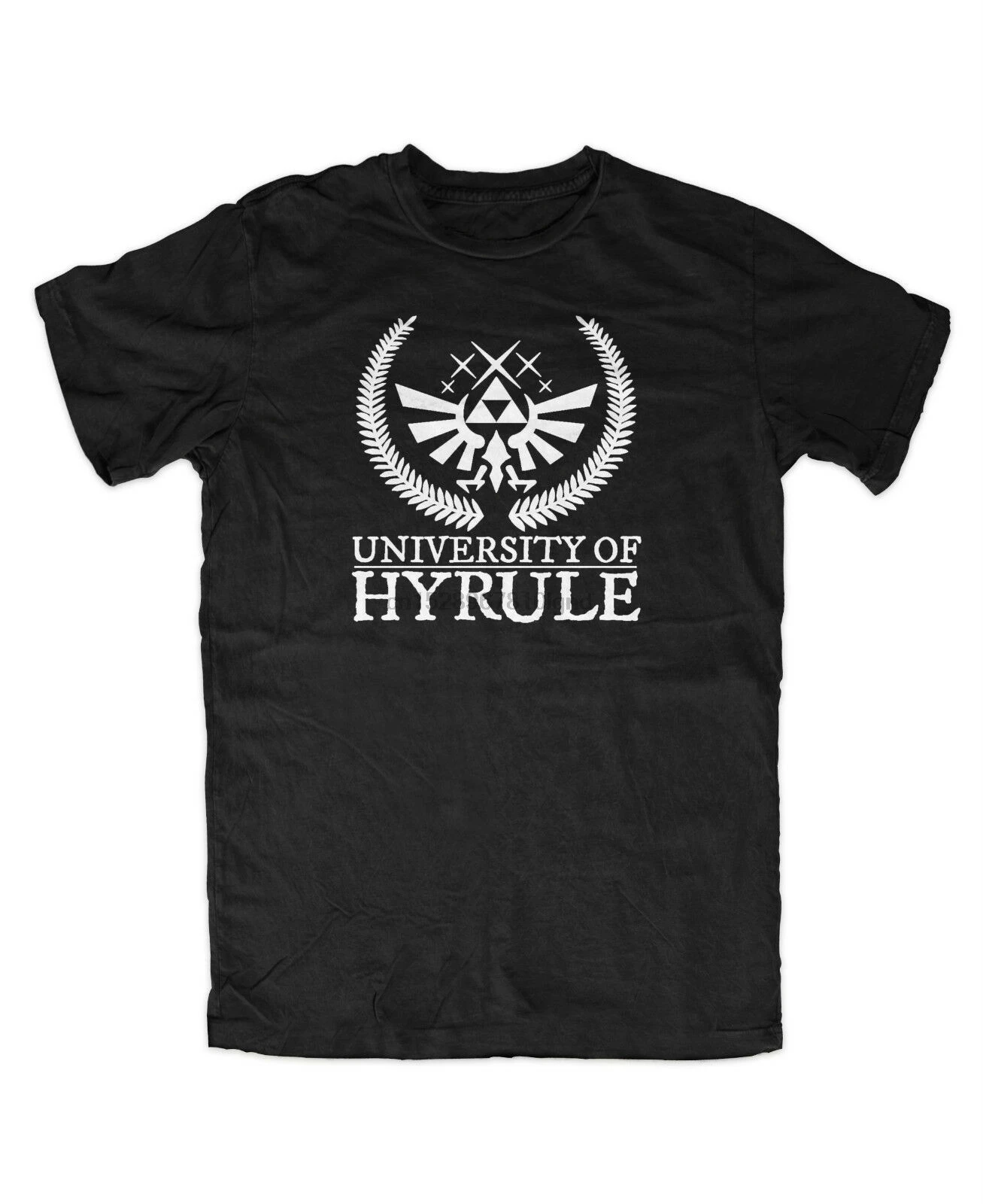 Университетский Университет HYRULE футболка Link Zelda N64 TRIFORCE GAMER Легенда культа |