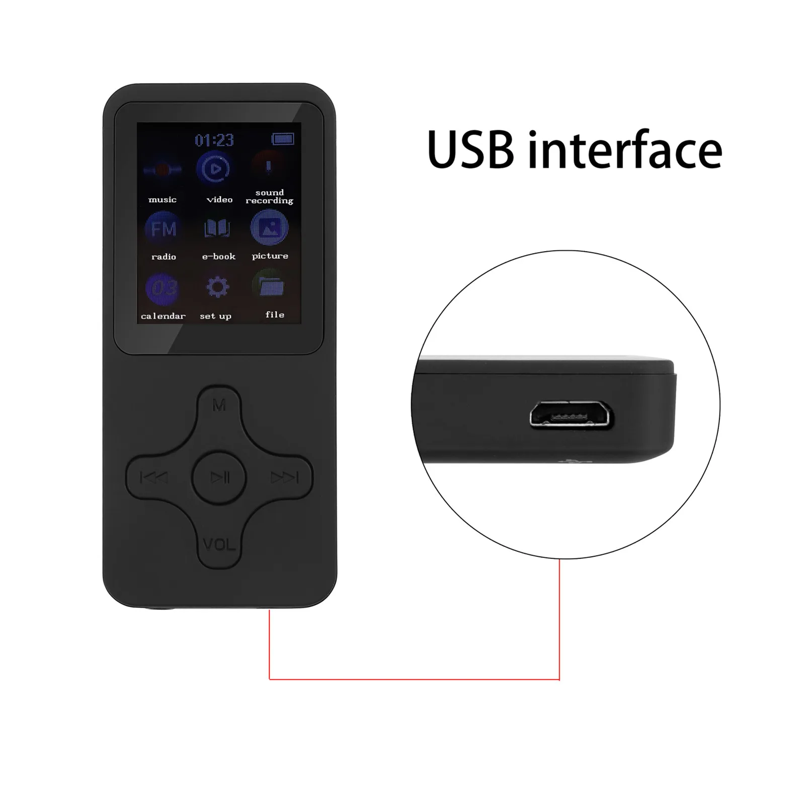 Mp3-плеер мини-музыкальные Плееры новый спортивный MP3-плеер с Bluetooth портативный