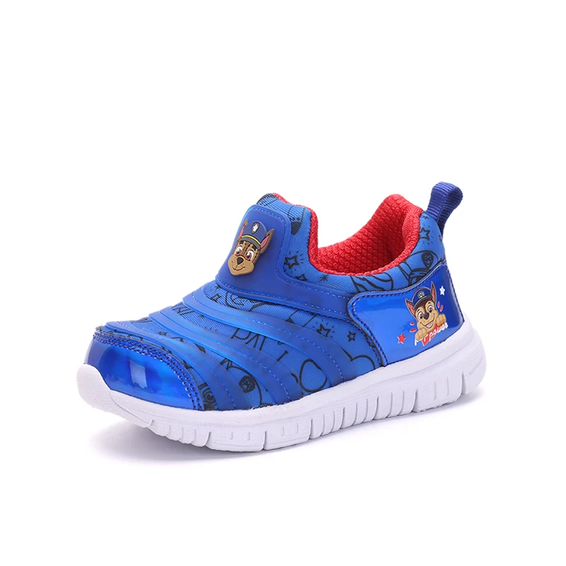 PAW Patrol/детская повседневная обувь для мальчиков; Детские кроссовки; спортивная обувь для девочек; удобная обувь для бега; размеры 18-30 - Цвет: Blue