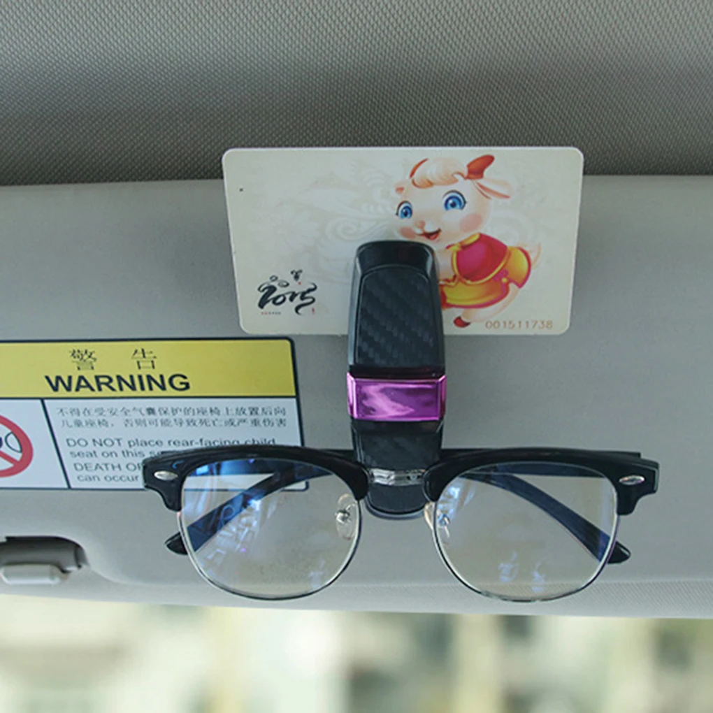 

Car Sun Visor Glasses Case Sunglasses Storage Holder Eyeglasses Mount Clip Automotive Accessories