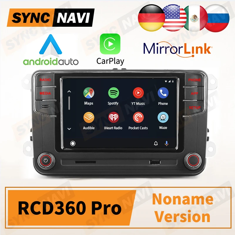 Автомобильный радиоприемник NONAME RCD360 Pro для VW Passat B6 B7 Golf Polo Mk5 MK6 Jetta