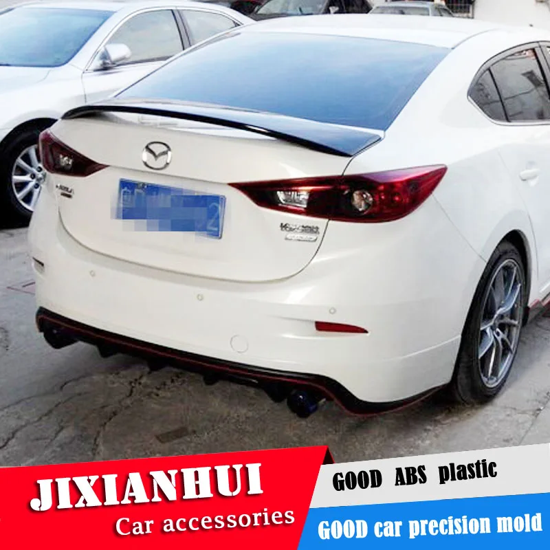 Спойлер для Mazda 3 Axela 2014 2016 Mazda3 JPKL спойлер из АБС пластика заднее крыло автомобиля