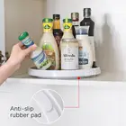 Вращающийся Кухня емкость для приправ Перевозчик бутылка Органайзер Кухня органайзер для специй с двойным стеллаж для хранения платформенного типа Кухня аксессуары