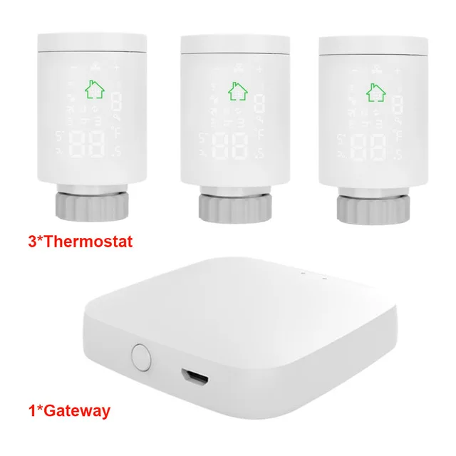 Tuya ZIGBEE3.0 умный радиатор привод программируемый термостатический клапан