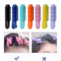 1pc hair curler plastic curling iron hair dryer root fluffy clip curly styling stereotype hairpin professional rotating comb