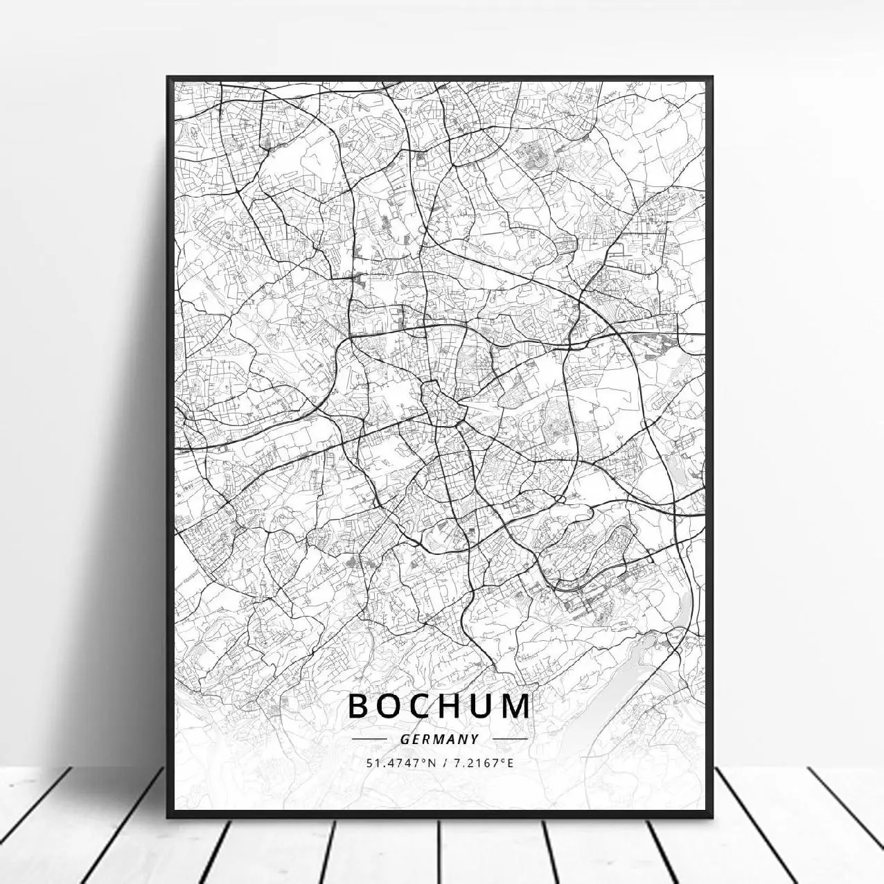 Художественный плакат на холсте, hd печать в стиле флерин, хильдехейм, лудwigsburg, бочум, Oberhausen, Германия, для гостиной, рамки для домашнего декора