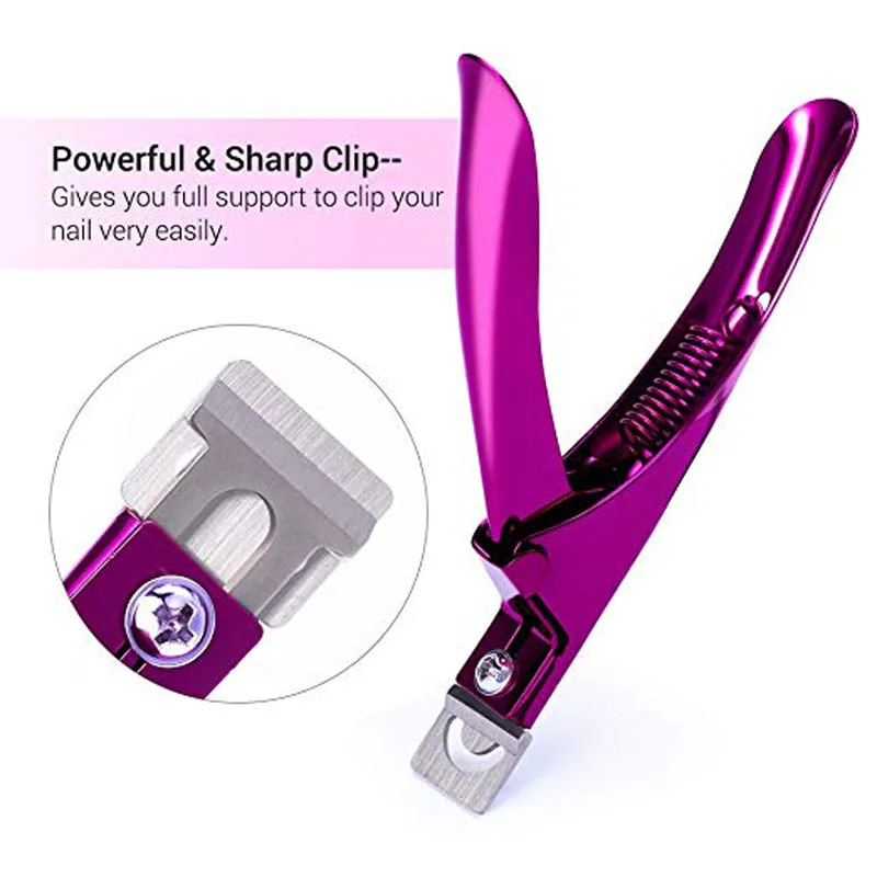 5'' Art Edge Cutter Gel UV Acrylic Nail Clipper Fake Trimmer Tip Manicure Tool Scissor artificial Pedicure Rose