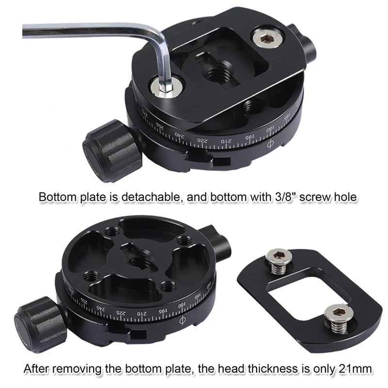 21 мм Толстая ультра тонкая панорамная головка для Arca Swiss RRS KIRK kangrinpoche камера