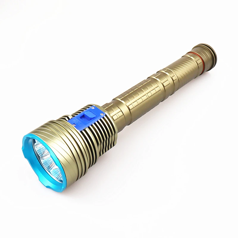 Comprar Linterna De Buceo LED De 7000lm, Potente Linterna De Buceo Profesional De 9 X XM-L2, Antorcha Subacuática 18650 26650, Cargador USB