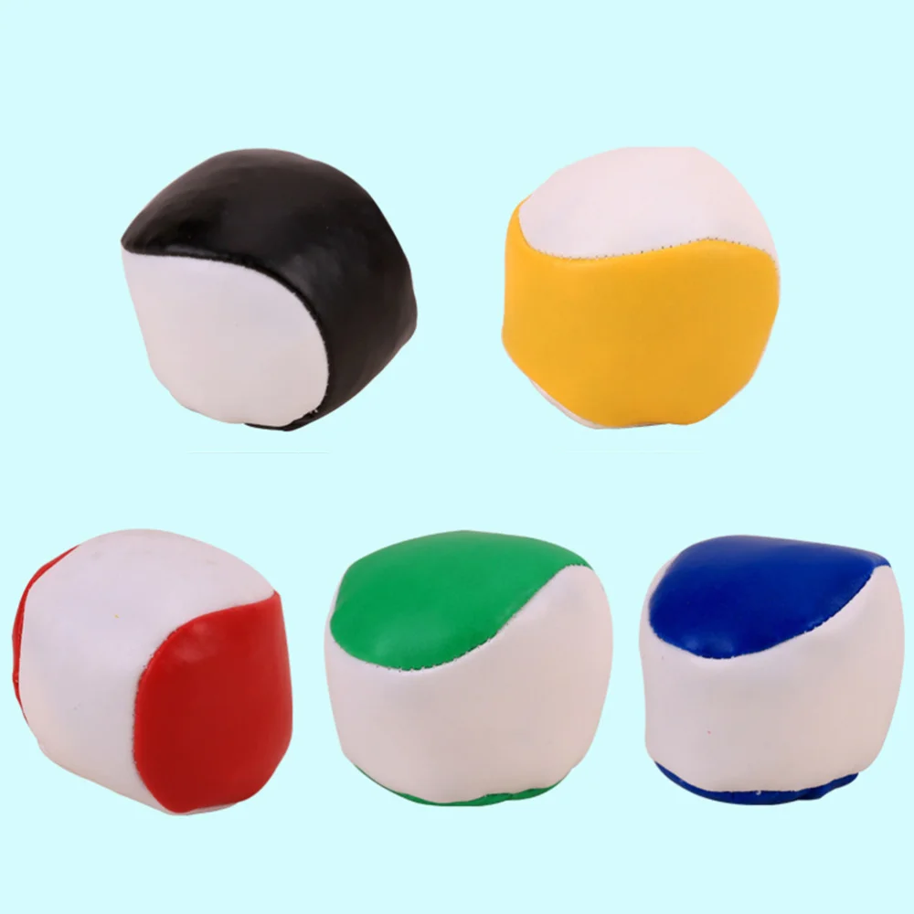 

12pcs PU Leather Juggling Balls Small Round Soft Beanbags for Kids Children