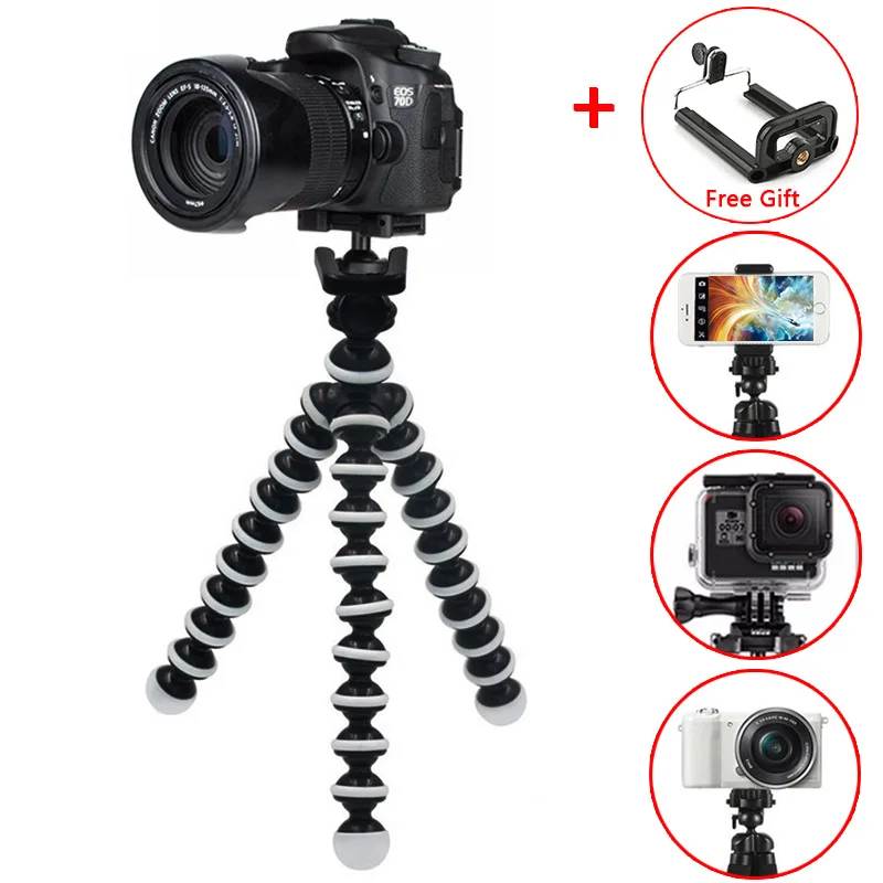 Мини штатив Octopus Портативный Гибкий Держатель для смартфона складной настольный