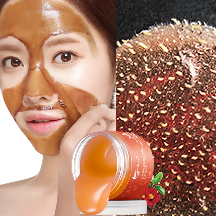 Черная чайная маска для лица 150 г маска-кольцо удаления черных точек пилинг