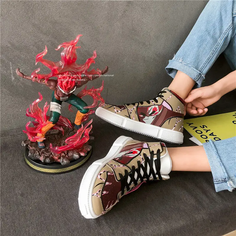 

Naruto Anime Shoes Men Sneakers Women Casual Sports Shoes Platform Women Walking Boots Boys Punk Travel Male Running Shoes 2021