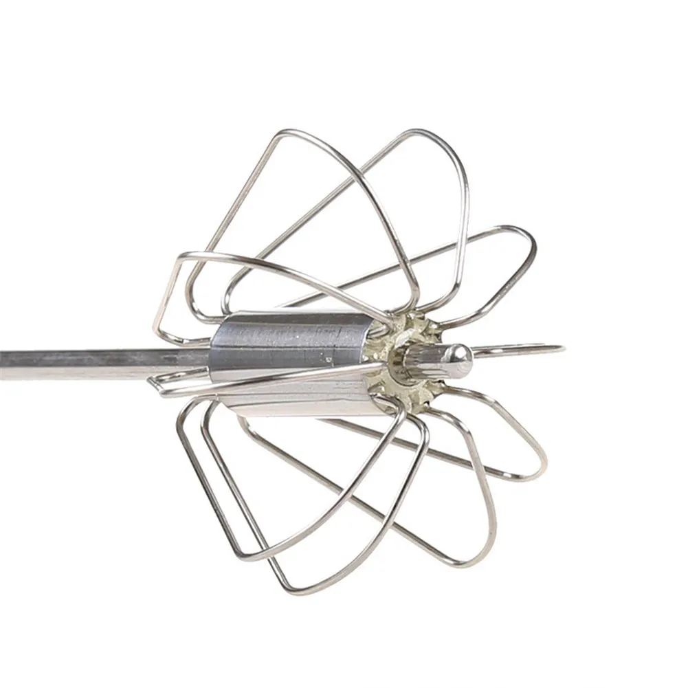 

Stainless Steel Whisk Semi-Auto Egg Beater Mixer Kitchen Utensils for Egg Milk Cream, 10.2-inch