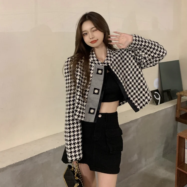 

Женское осенне-зимнее пальто с птицами, в Корейском стиле