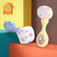 baby rattle soft teether hand bell newborn plastic colorful shake jingle musical early educational toys for infant 0 12 months