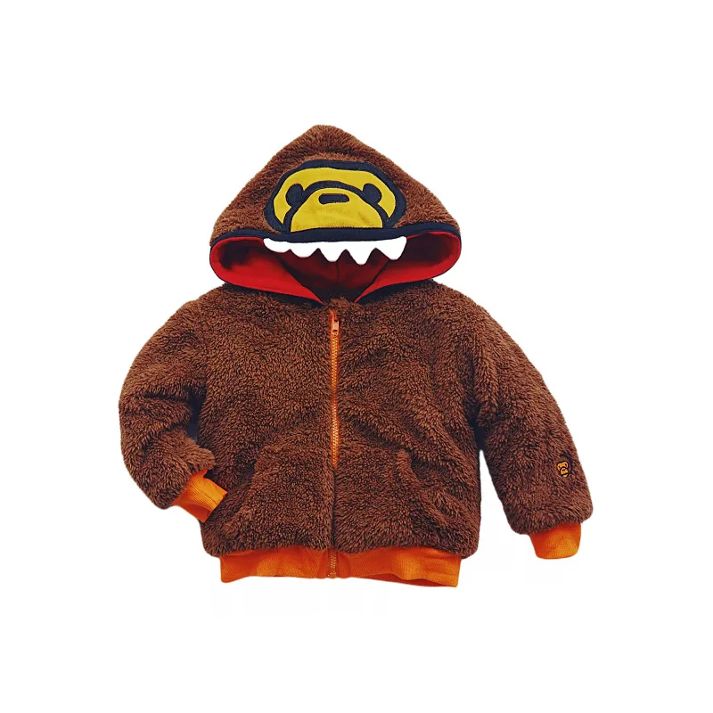 Осенне-зимняя новая японская Детская одежда детское милое плюшевое пальто с