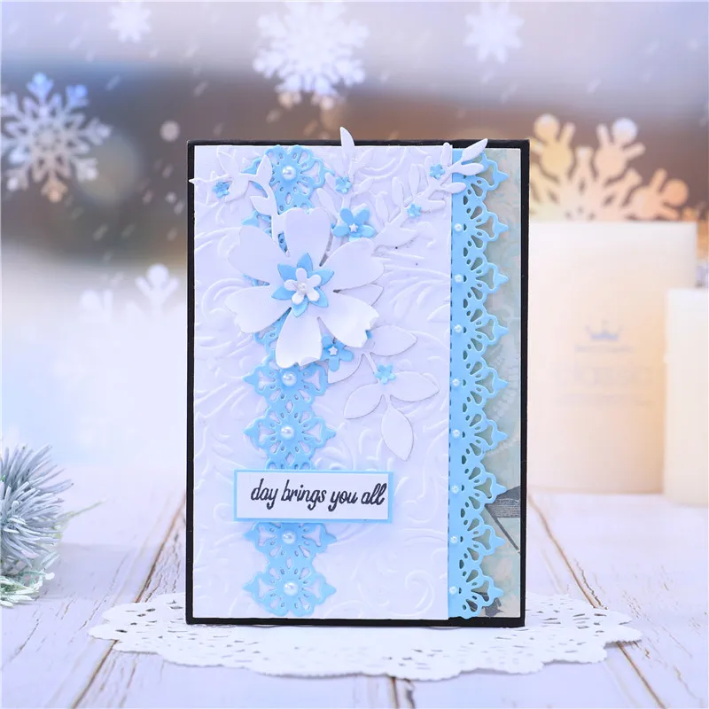 

YaMinSanNiO Cutting Dies Layer Lace Edge Metal Dies For Scrapbooking Album Card Making Embossing Stencil Diecuts Home Decoration