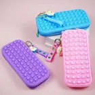 Пенал для канцелярских принадлежностей Pop its, детский пенал для канцелярских принадлежностей