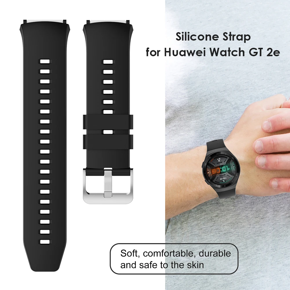 

Dial Wristwatch Present 22mm Silicone Watchband Fashionable for Huawei Watch GT 2e Bracelet Belt Strap Accessories