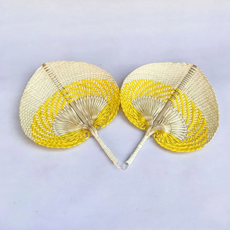 Соломенный веер ручной работы в китайском стиле натуральная ручная работа