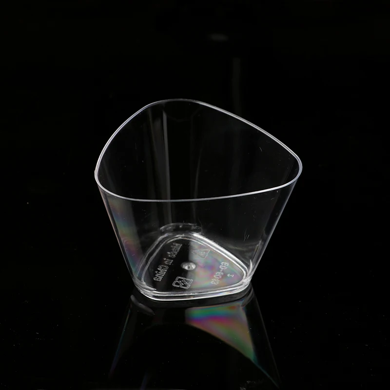 only cup 50 шт. высококачественные прозрачные пластиковые стаканчики для мороженого, желе, торта, десерта, чашки для дня рождения, свадьбы, сувениры, сделай сам, одноразовые декоративные чашки - Цвет: only cup