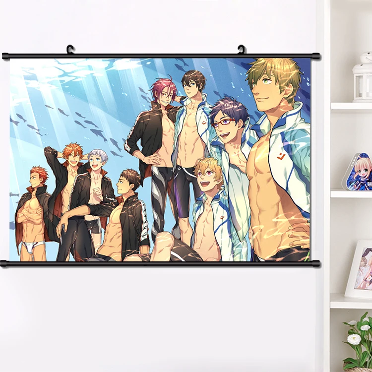 Аниме бесплатно! Харука Тачибана Макото Косплей прокрутки плакат манга