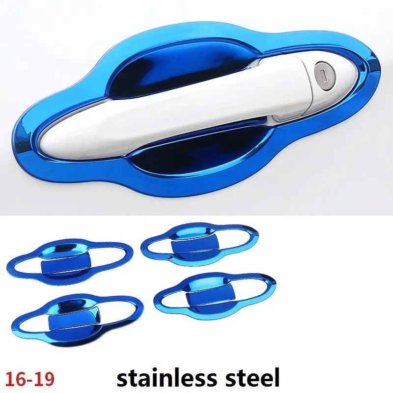 Автомобильная Модифицированная Хромированная ручка дверная внешняя Яркая