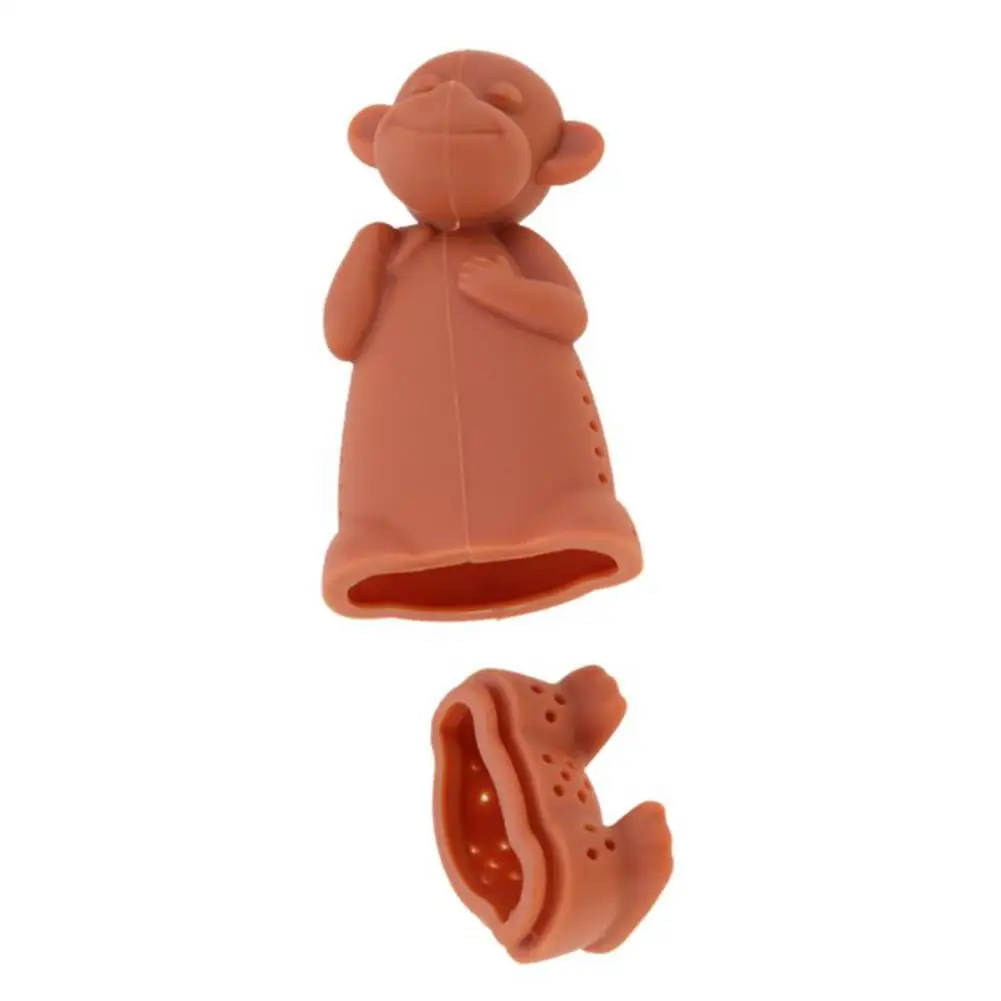 Monkey Tea Infuser Filter Silicone Bags Diffuser Strainer Brewing Making Device Ball Kitchen Tools | Дом и сад