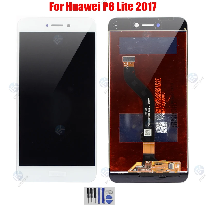 Для Huawei P8 Lite 2017 5 2 &quotPRA-LX1 сенсорный дигитайзер ЖК-экран рамка в сборе для LCD