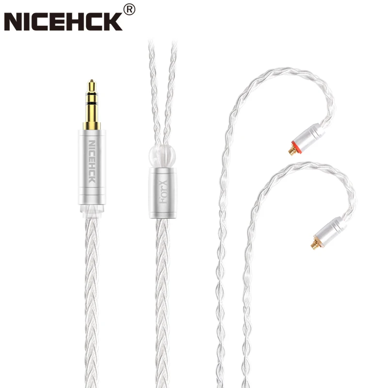 

NiceHCK ForX 8 core Litz Silver Plated Furukawa PCUHD Copper Cable 3.5/2.5/4.4mm MMCX Connector For LZ A7 ST-10s xelento Remote