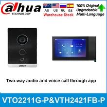 Dahua Intercom POE 1080P SD Card Dual-Way Audio Alarm In/out 2-Door P2P POE IP65 CCTV Security Home Video Doorbell Kit