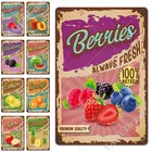 Свежие фрукты Винтаж металлический знак Оловянная табличка Металлический Настенный декор для магазин фруктов домашний декор металлические знаки плакат Украшения для кухни