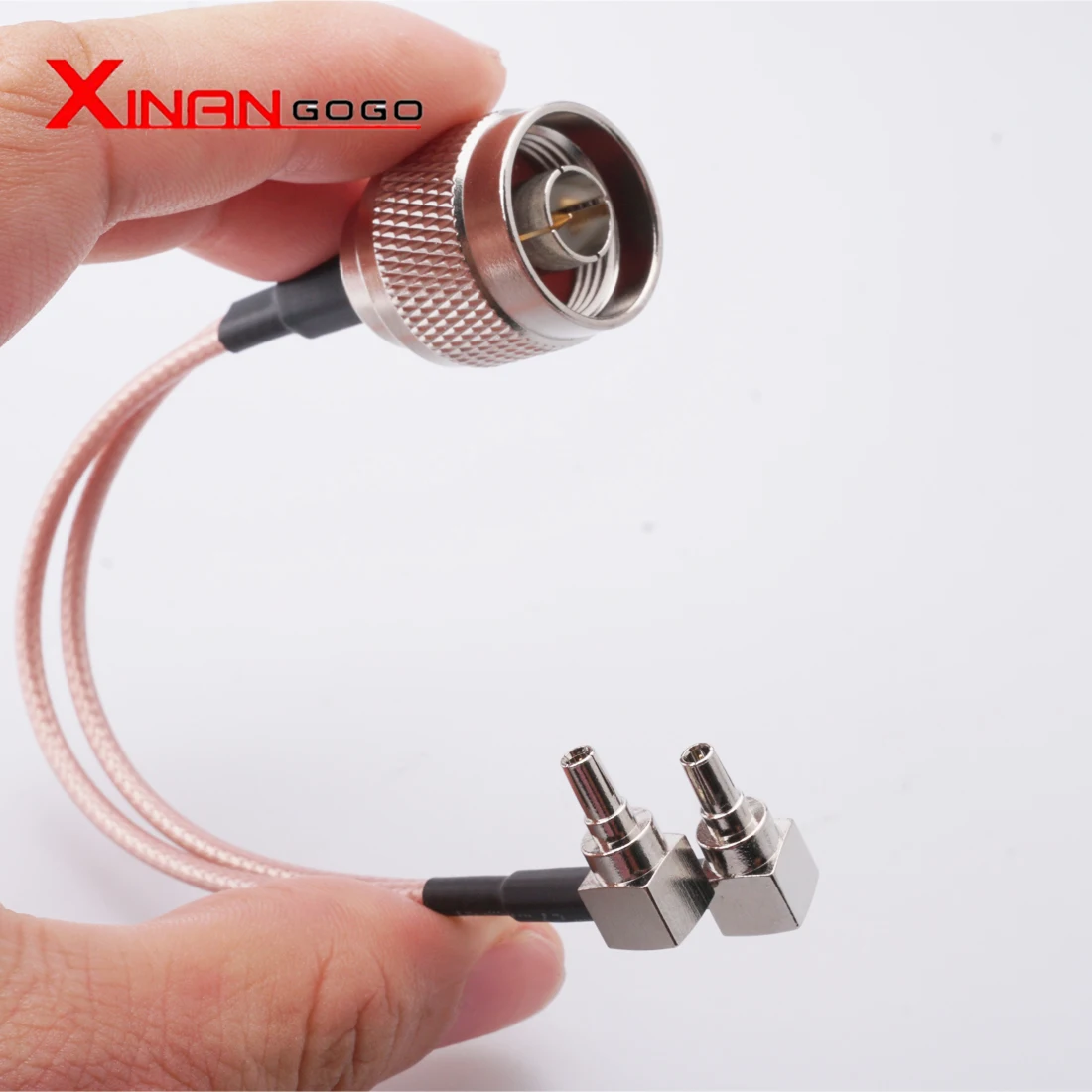 N Male Female to 2 x TS9 crc9 коннектор антенный разделитель кабеля комбайнер Y-типа отрезок