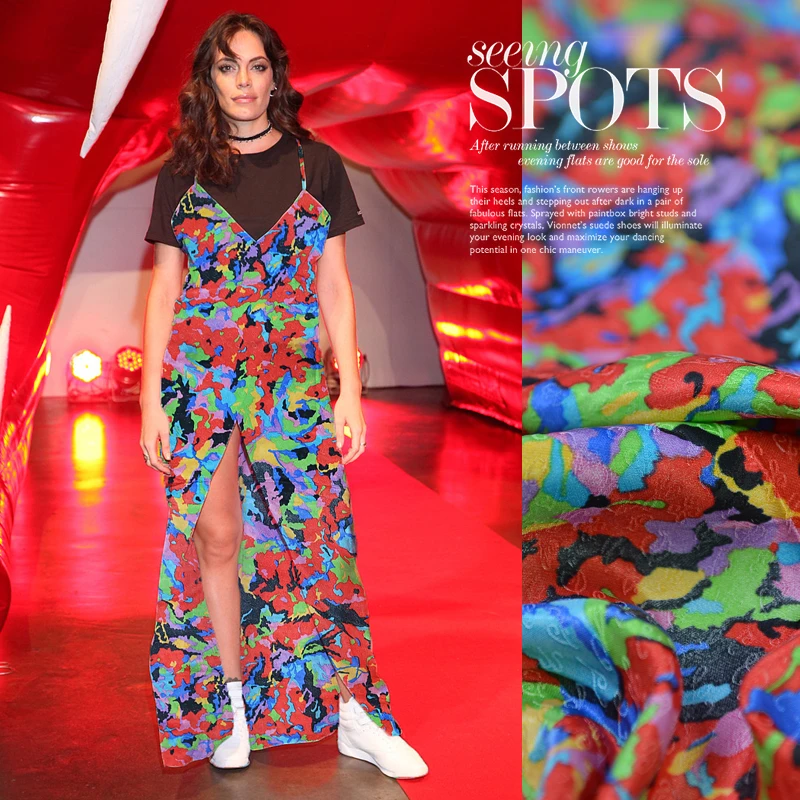 

2021 new product super beautiful and exquisite jacquard sangbo satin silk fabric, elegant and noble fashion designer fabric 41-1