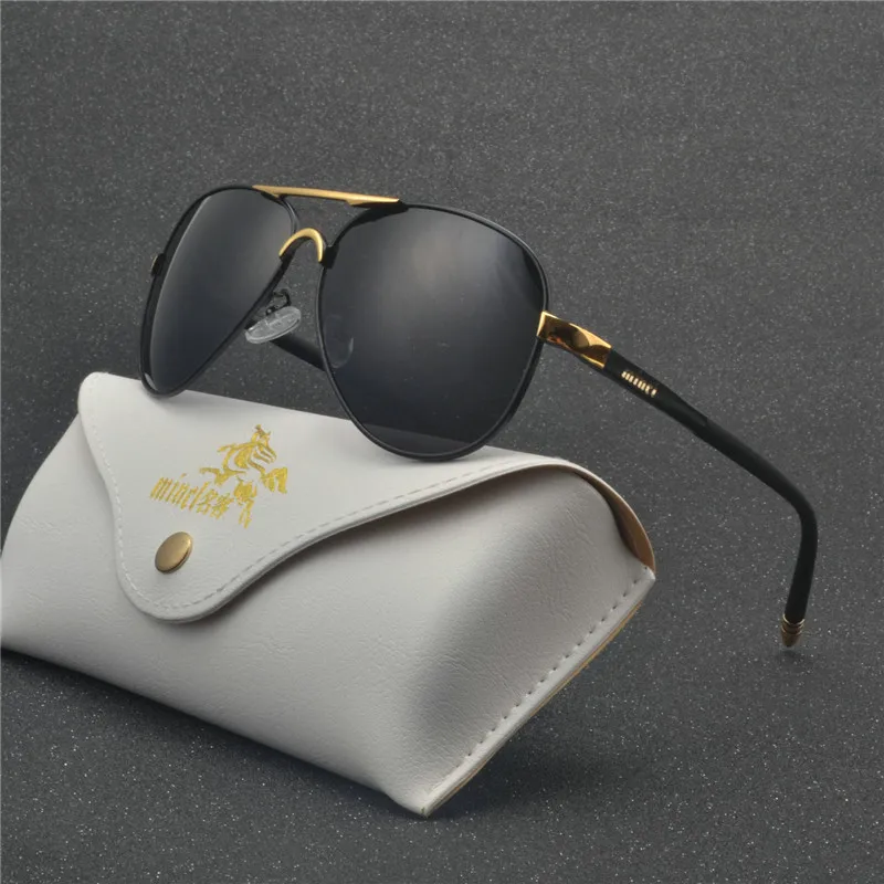 Солнцезащитные очки авиаторы MINCL с поляризационными стеклами и защитой