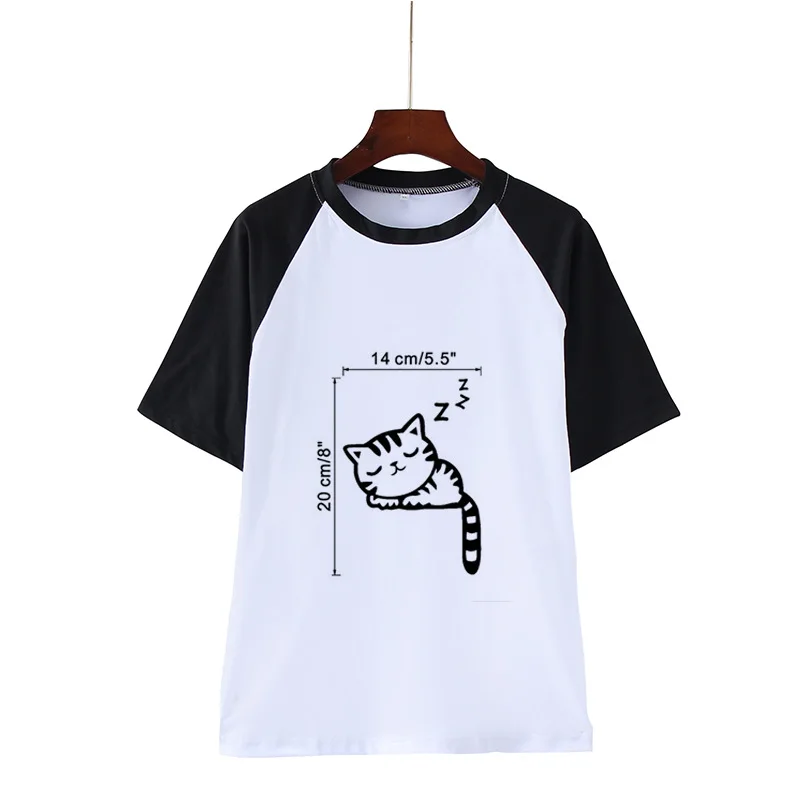 

2021 speed sell popular cartoon cats contracted short sleeve T-shirt printing ms leisure tidal model