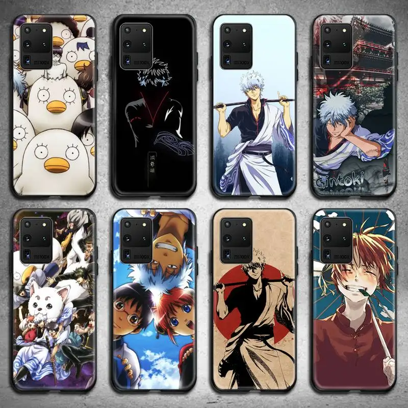 

Sakata Gintoki Gintama Phone Cases For Samsung Galaxy S21 Plus Ultra S20 FE M11 S8 S9 plus S10 5G lite 2020