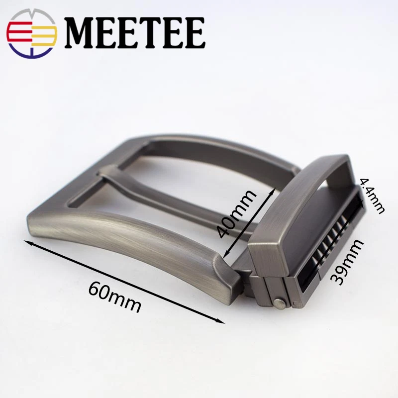 Meetee 40 мм пряжка для ремня мужская металлическая пряжка с зажимом DIY кожаные аксессуары для джинсов поставка для ремня шириной 3,8-3,9 см AP034