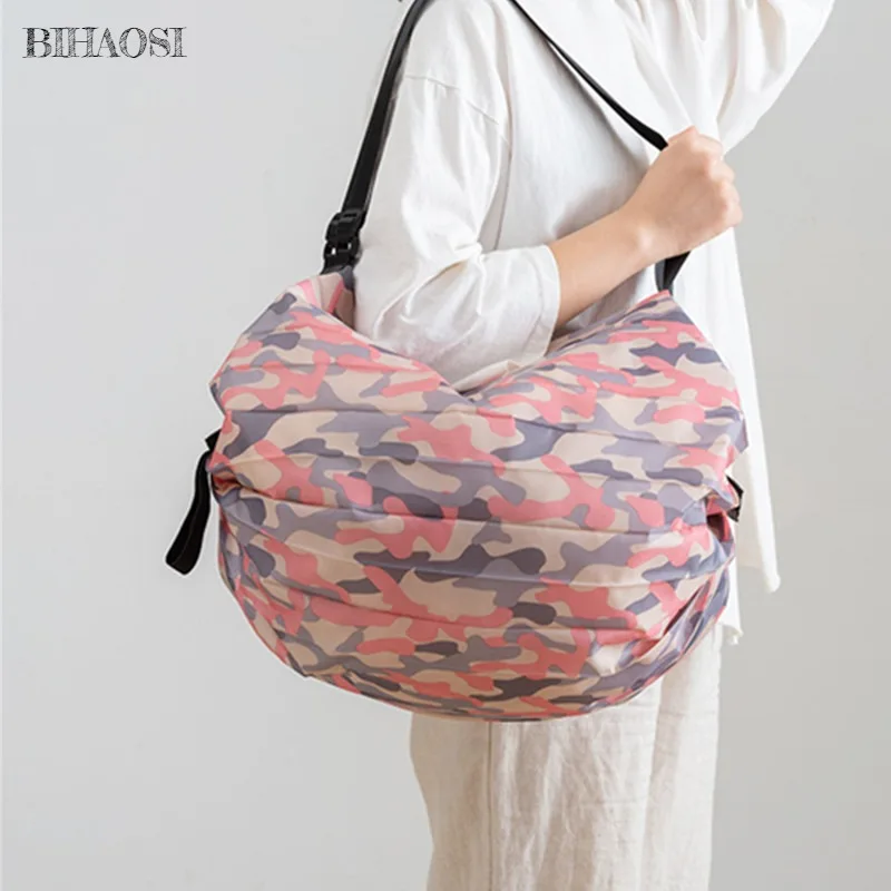 Складная сумка для хранения покупок дорожная переносная большая утолщенная