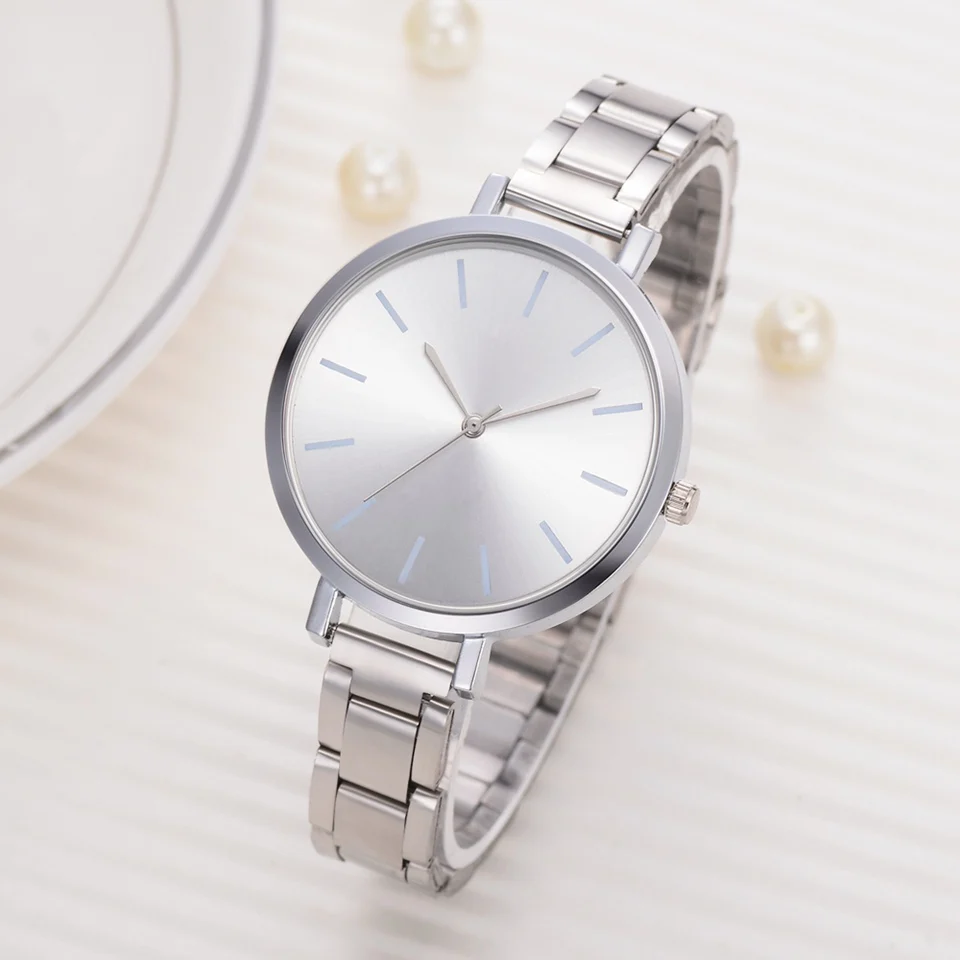 

Watch Women Stainless Steel Strap Fashion Luxury Ladies Quartz Wrist Watch Gift For Women zegarek damski reloj mujer 2019 Top