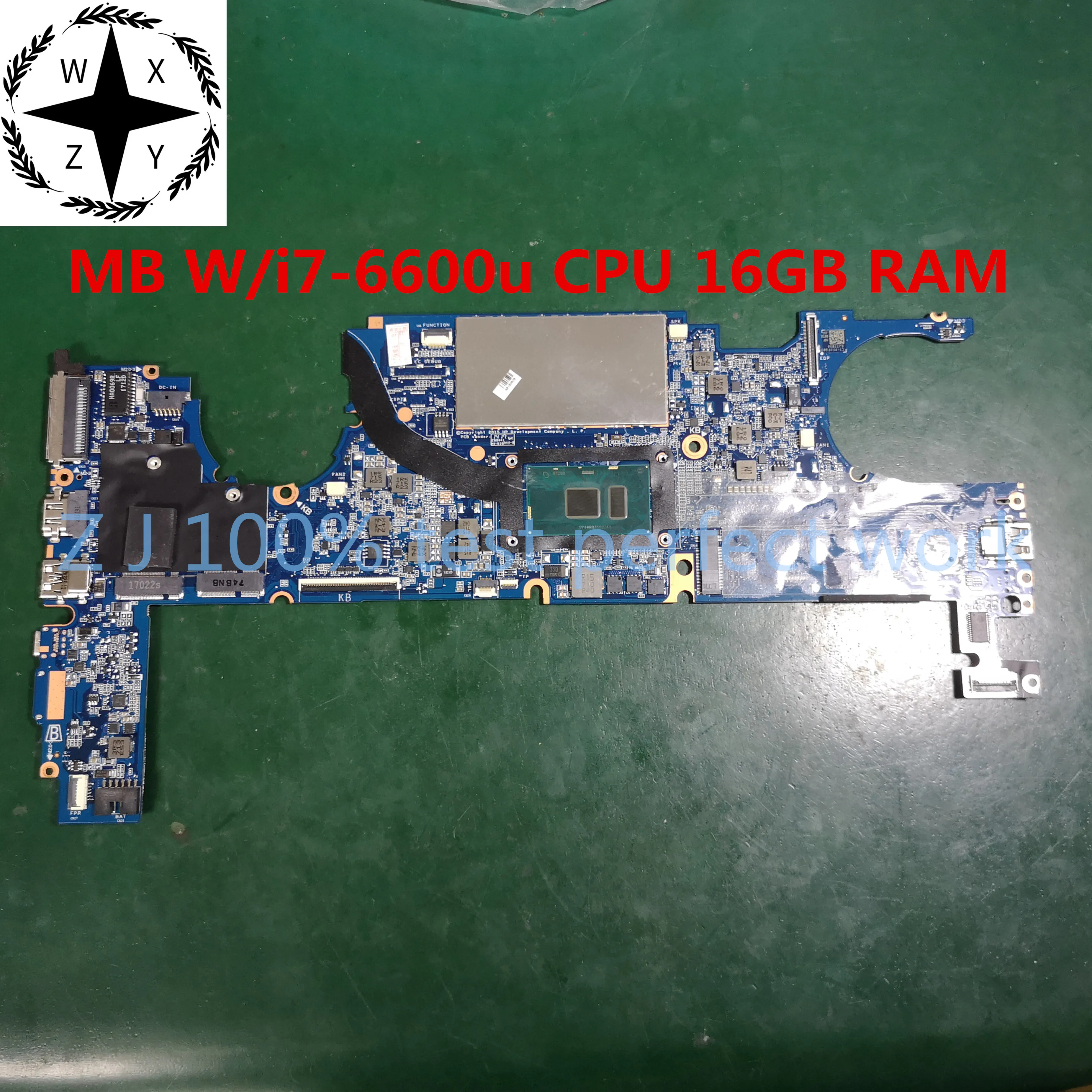 Материнская плата 844418 601 для ноутбука HP EliteBook 1040 G3 с SR2F1 i7 6600u ЦП 16 Гб ОЗУ da0y0fmby1 мб 100%