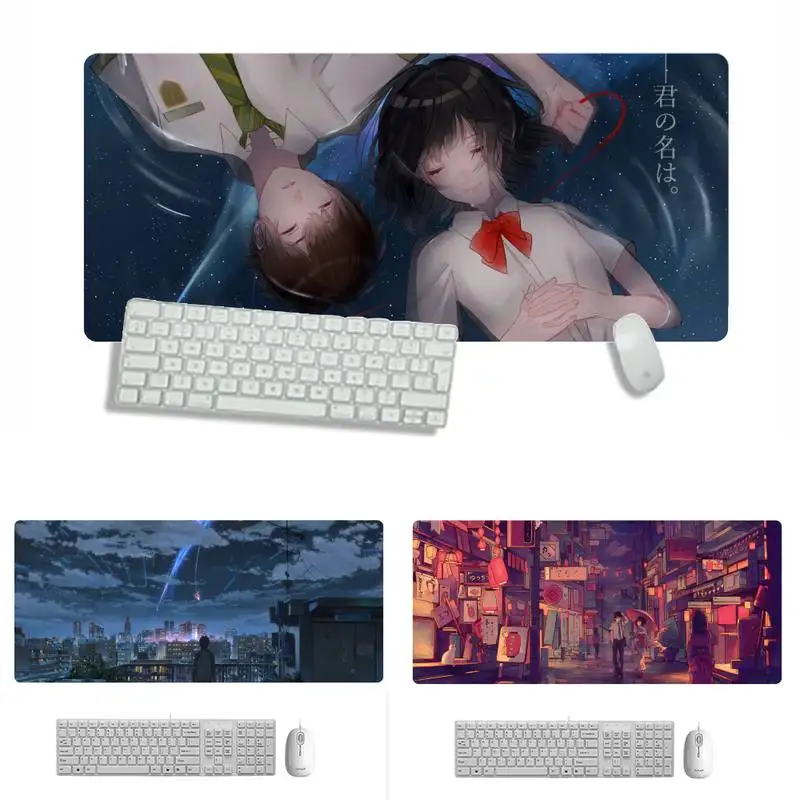 

Anime your name Comfort Mouse Mat Gaming Mousepad X XL XXL Non-slip Cushion Thickness 2mm