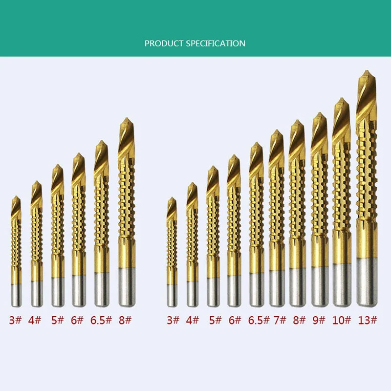 6 шт Новые 3 8 мм Титан покрытием сверло из быстрорежущей инструментальной стали