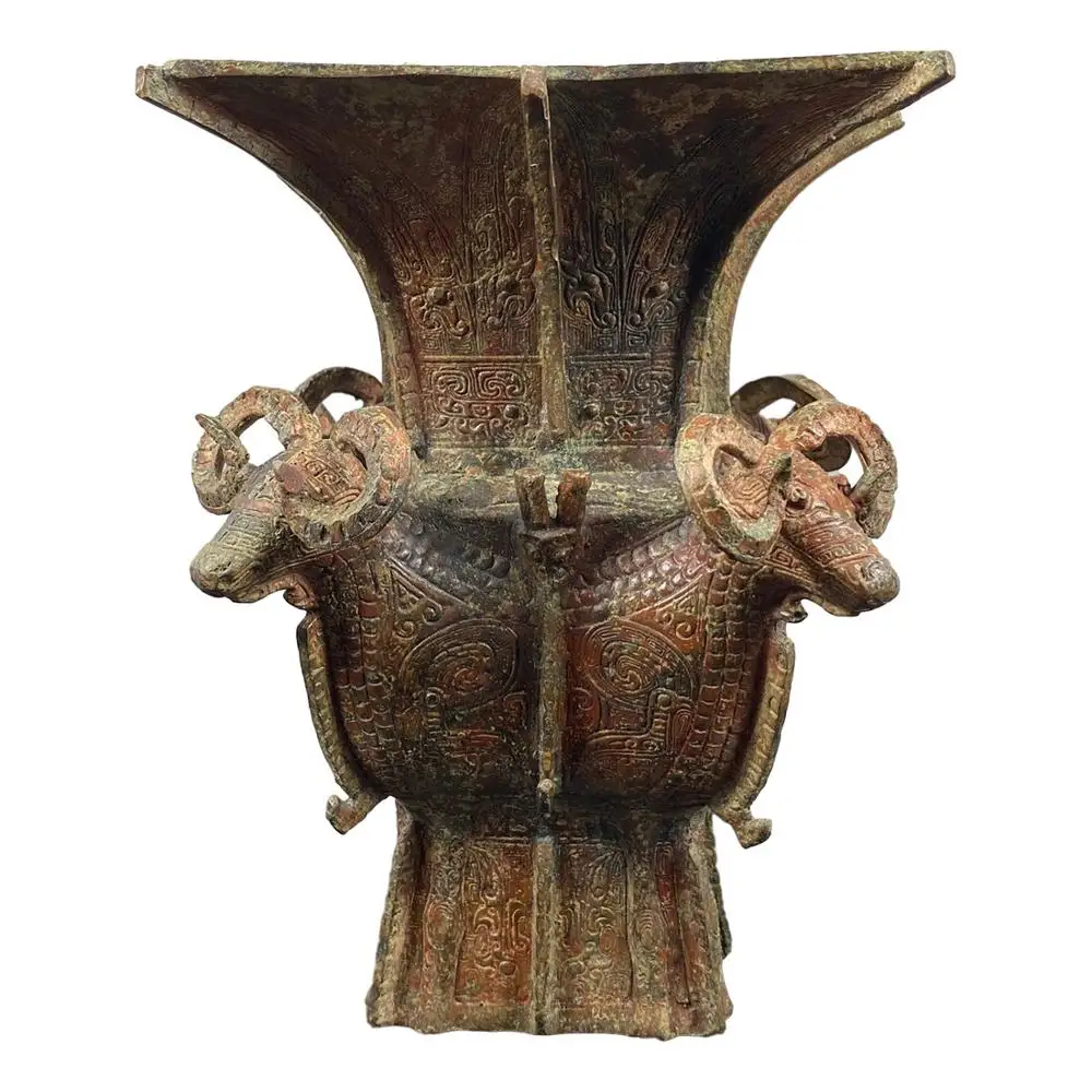 

Квадратная Бронзовая статуэтка LaoJunLu из четырех овец, высотой 22,5 см, имитация античного бронзового шедевра, коллекция китайского солдатика